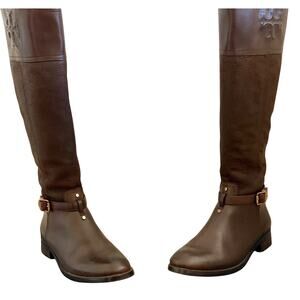 Tory Burch Simone 35mm Riding Boots – Chocolate Brown – Size 6